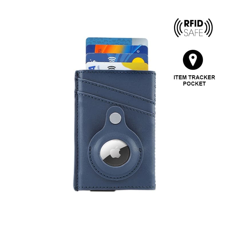 TROMSI - Santhome® PU Card Holder with Santhome Tag pocket - Navy Blue corporate gift
