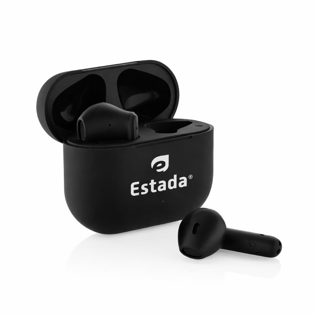 TUNEVO RCS recycled plastic wireless earbuds - Black detail 4