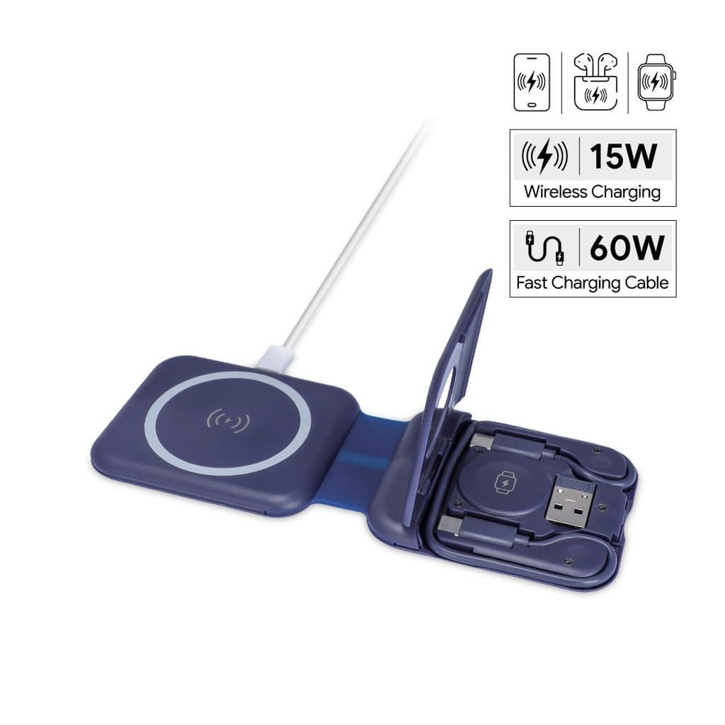 TURIN - @memorii Foldable Wireless Charger and Multicable Set