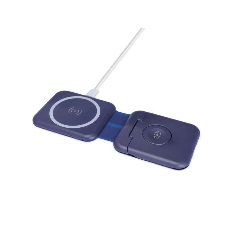 TURIN - @memorii Foldable Wireless Charger and Multicable Set - Navy Blue detail 7