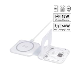 TURIN - @memorii Foldable Wireless Charger and Multicable Set White