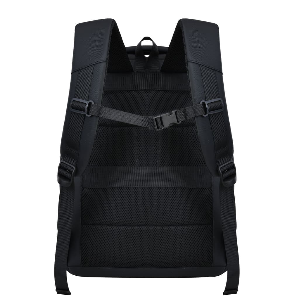 TURISMO - Santhome Expandable 17" Business Backpack - Black detail 6