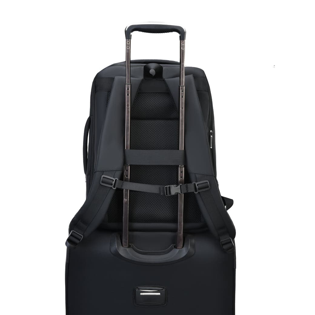 TURISMO - Santhome Expandable 17" Business Backpack - Black detail 7