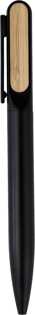 ULMEN - Twist Metal Pen with Bamboo on Clip detail 4
