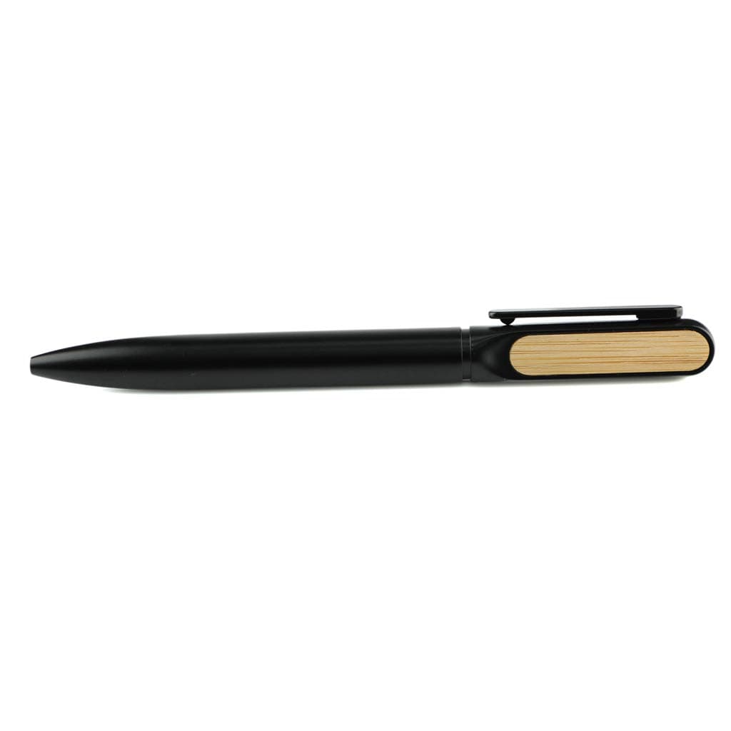 ULMEN - Twist Metal Pen with Bamboo on Clip detail 6