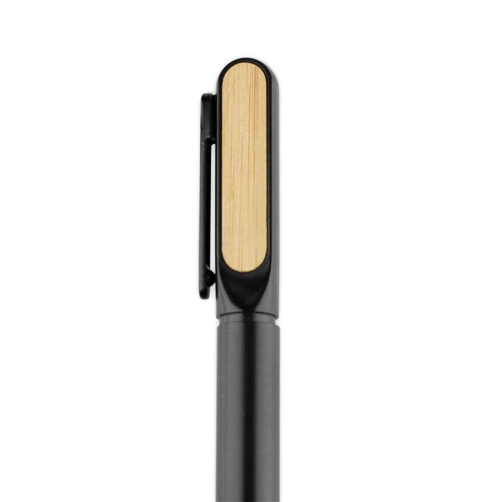 ULMEN - Twist Metal Pen with Bamboo on Clip detail 7