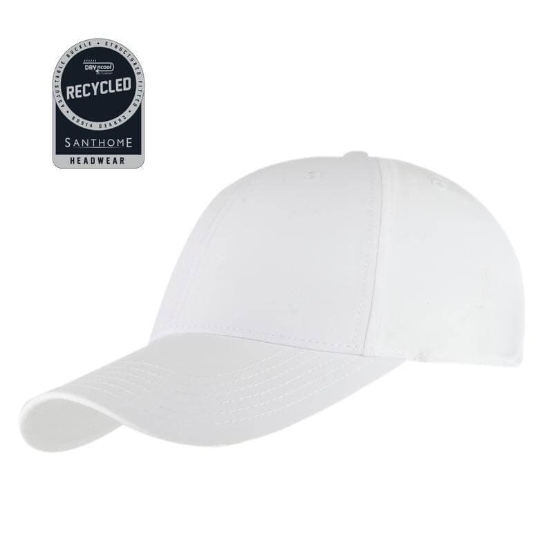 ULTRA - Santhome RPET 6 Panel DryNCool® Sport Cap - White corporate gift