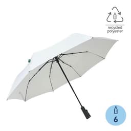 URBINO - Santhome RPET Auto-Open 23" Umbrella with SPF50 UV Protection White