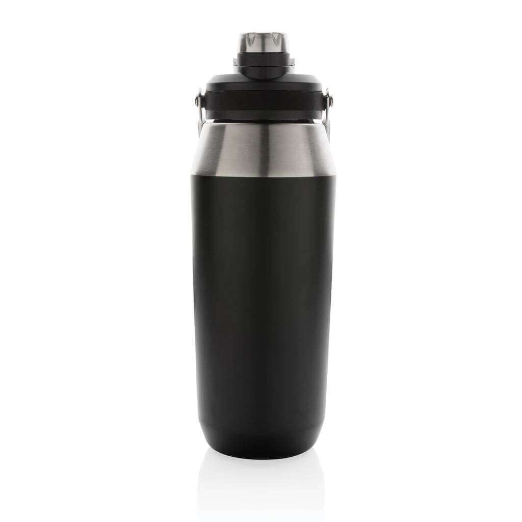 USLAR - Hans Larsen Vacuum Bottle with Solid Handle and Dual Lid - 1L - Black detail 2