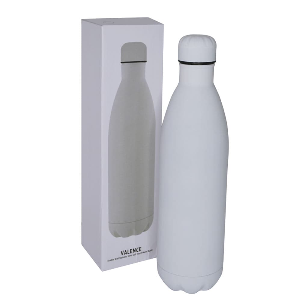 VALENCE - Soft Touch lnsulated Water Bottle - 1L - White detail 3