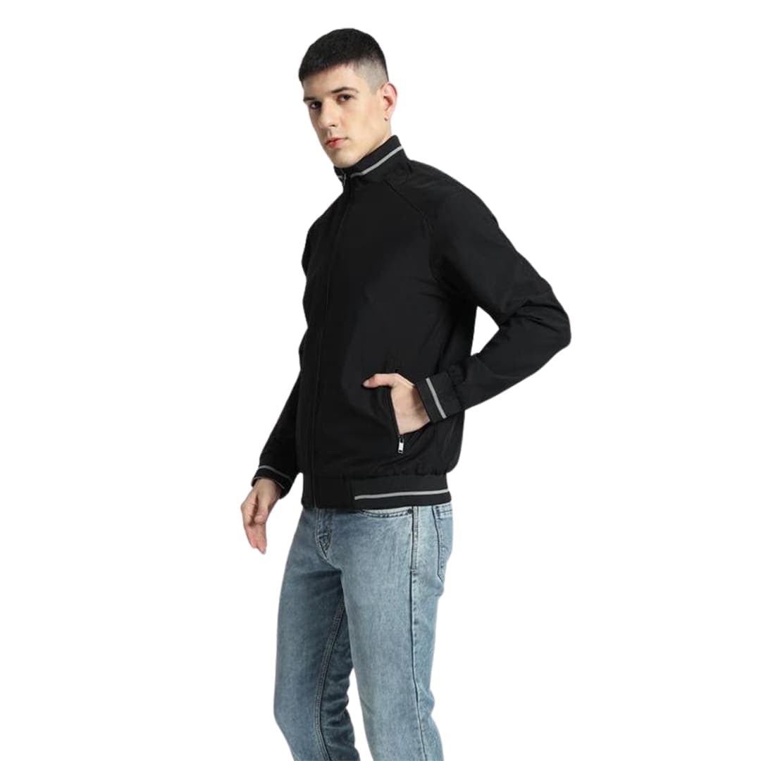 VARSITY - SANTHOME Men's Lightweight Reversible Bomber Jacket detail 4