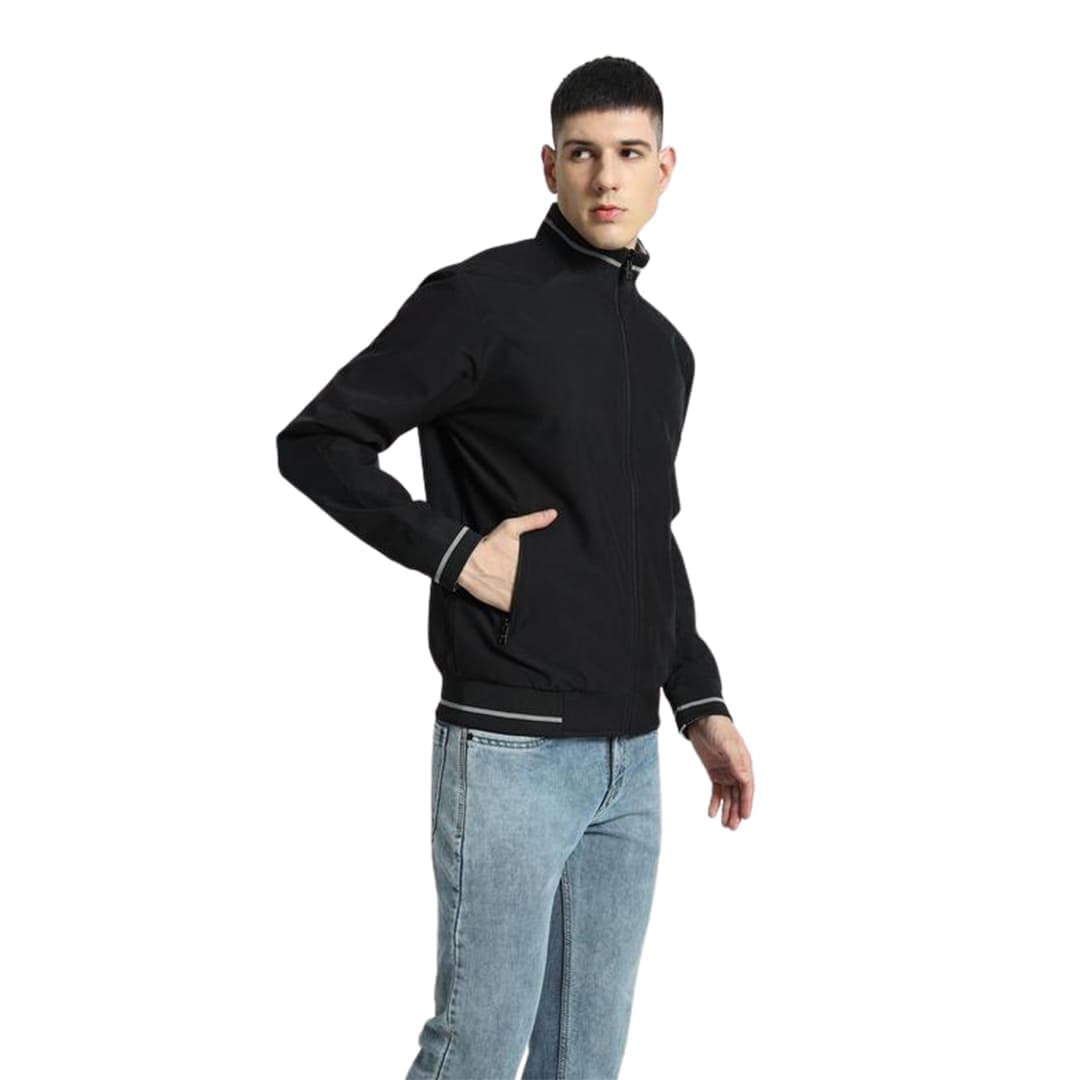 VARSITY - SANTHOME Men's Lightweight Reversible Bomber Jacket detail 5