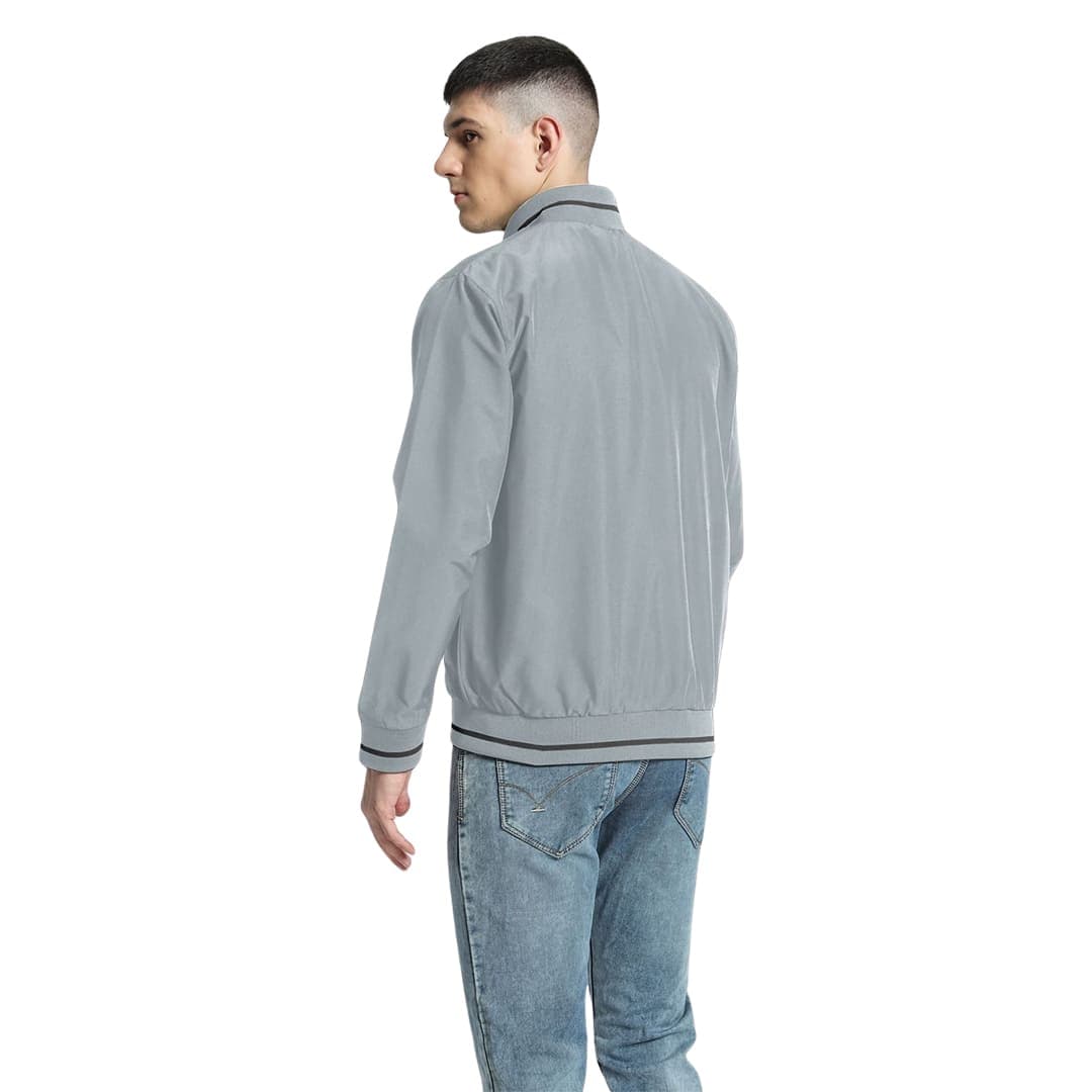VARSITY - SANTHOME Men's Lightweight Reversible Bomber Jacket detail 6