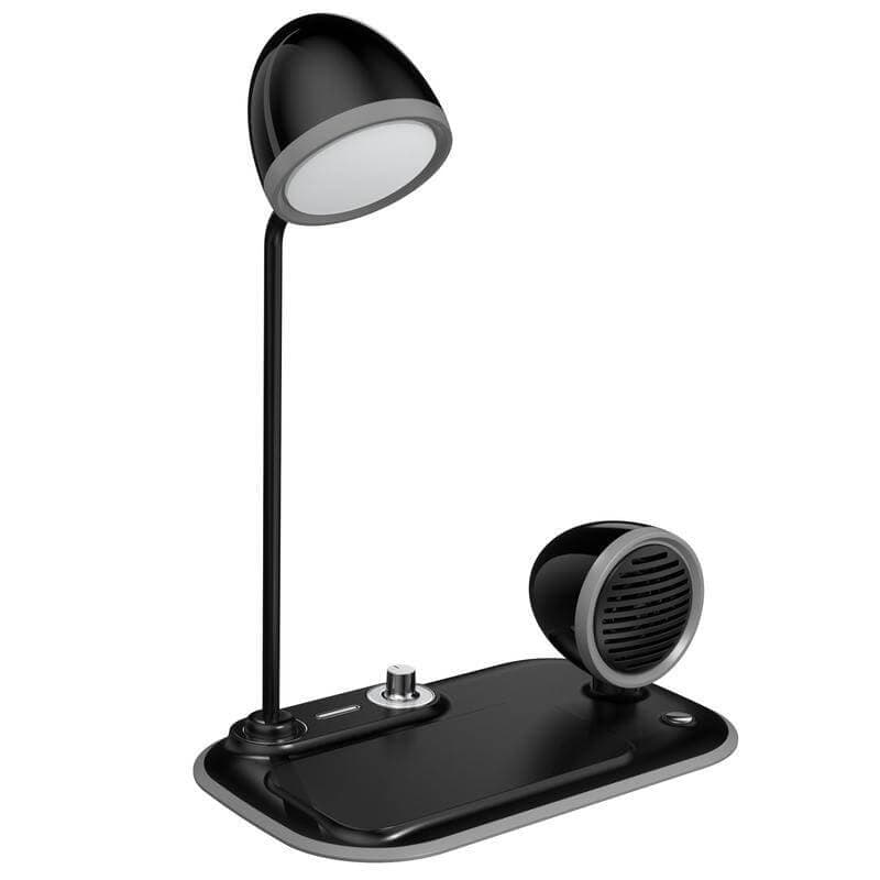 VEERE - @memorii 3 in 1 Wireless Charger Lamp with Speaker - Black detail 2