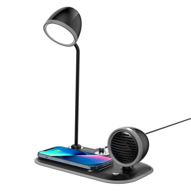 VEERE - @memorii 3 in 1 Wireless Charger Lamp with Speaker - Black detail 3