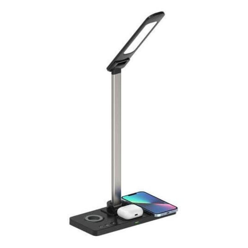 VELES - @memorii 3 in 1 Wireless Charger with Desk Lamp - Black detail 4