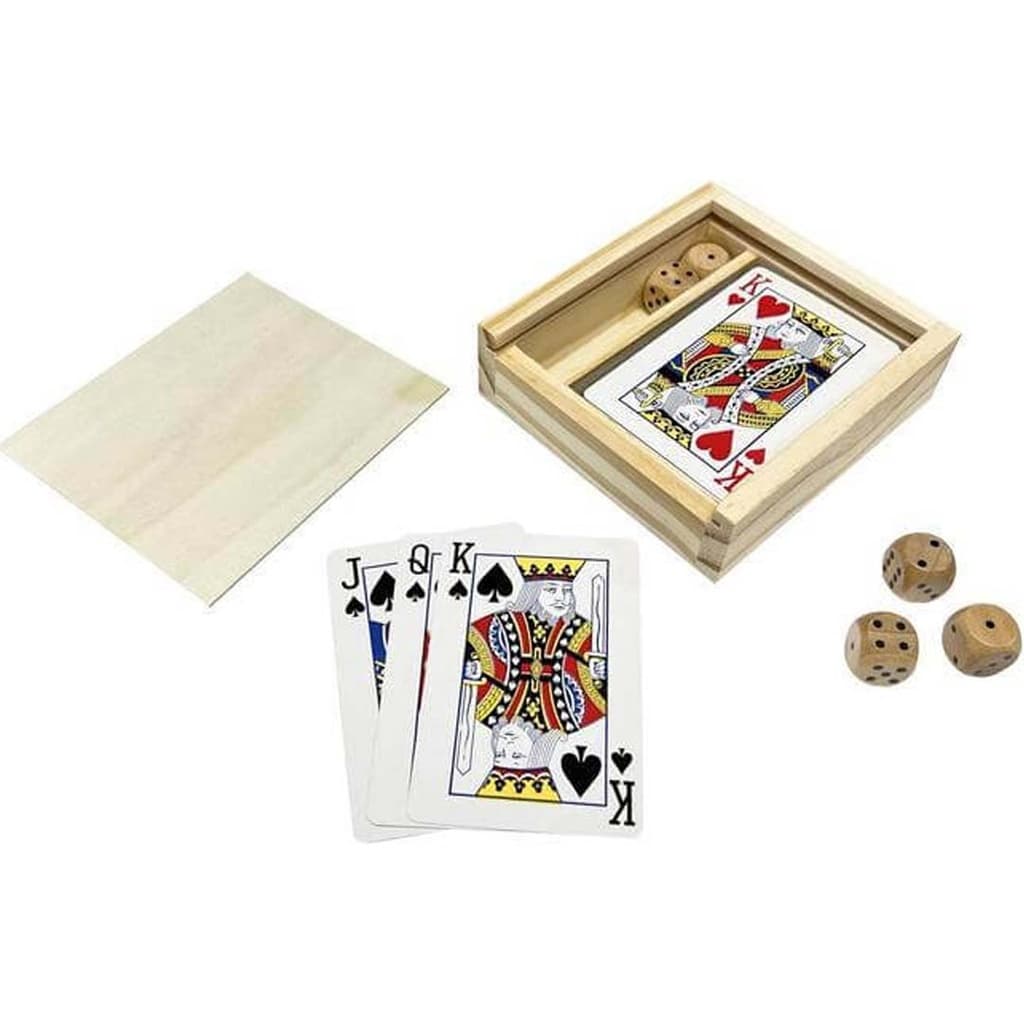 VIGO -eco-neutral 2-in-1 Wooden Games Box corporate gift