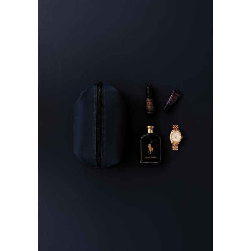 VINGA Baltimore Wash Bag - Navy detail 7