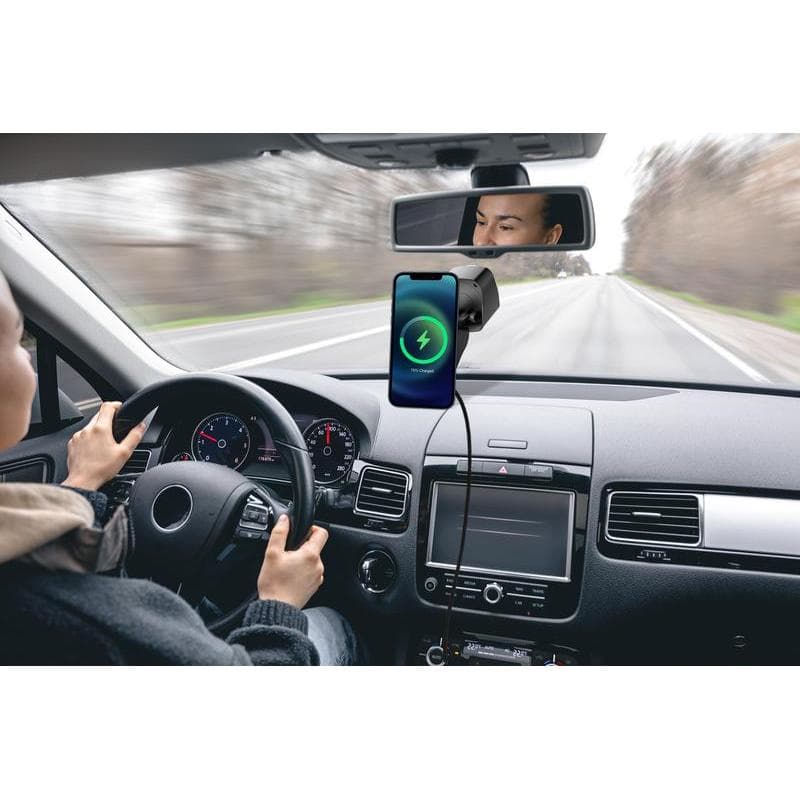 VIRTON - Giftology Magnetic Car Phone Holder and 15W Wireless Charger - Black detail 6