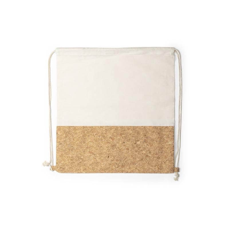 VOLGA - eco-neutral Recycled Cotton/Cork Drawstring Bag detail 2