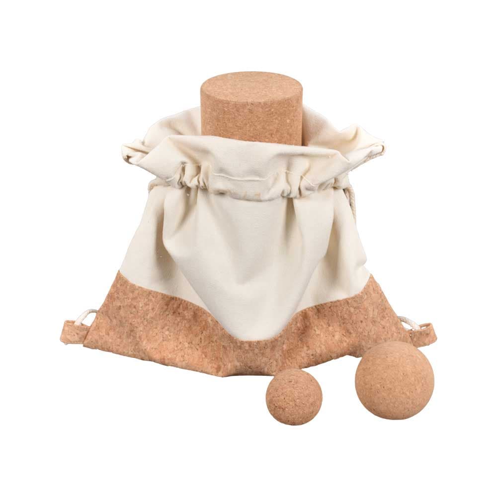 VOLGA - eco-neutral Recycled Cotton/Cork Drawstring Bag detail 3