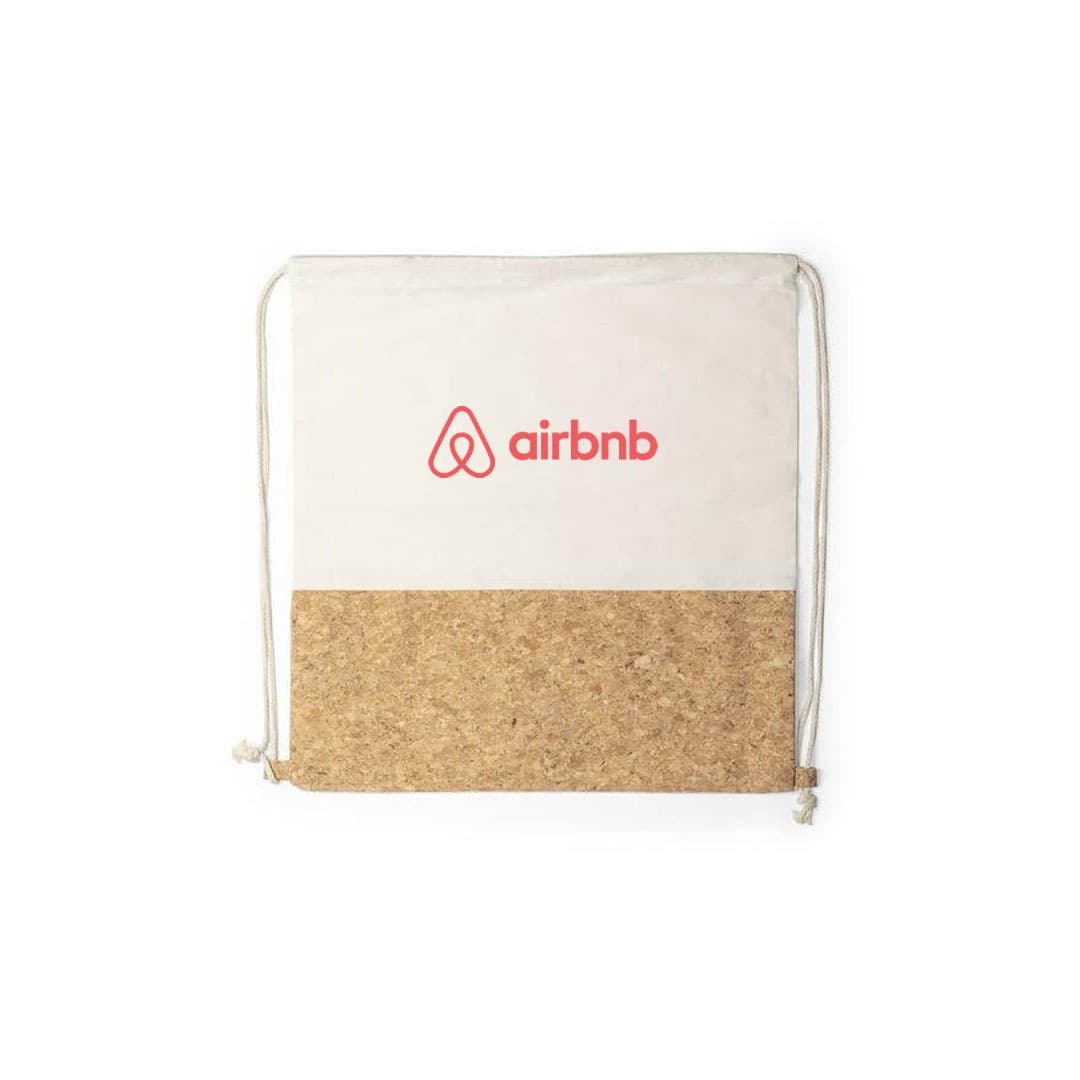 VOLGA - eco-neutral Recycled Cotton/Cork Drawstring Bag detail 4