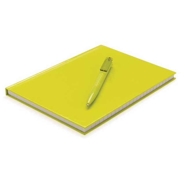 XD A5 Hard Cover Notebook With Pen - Lime detail 3
