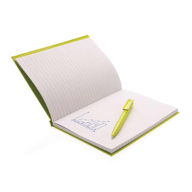 XD A5 Hard Cover Notebook With Pen - Lime detail 5