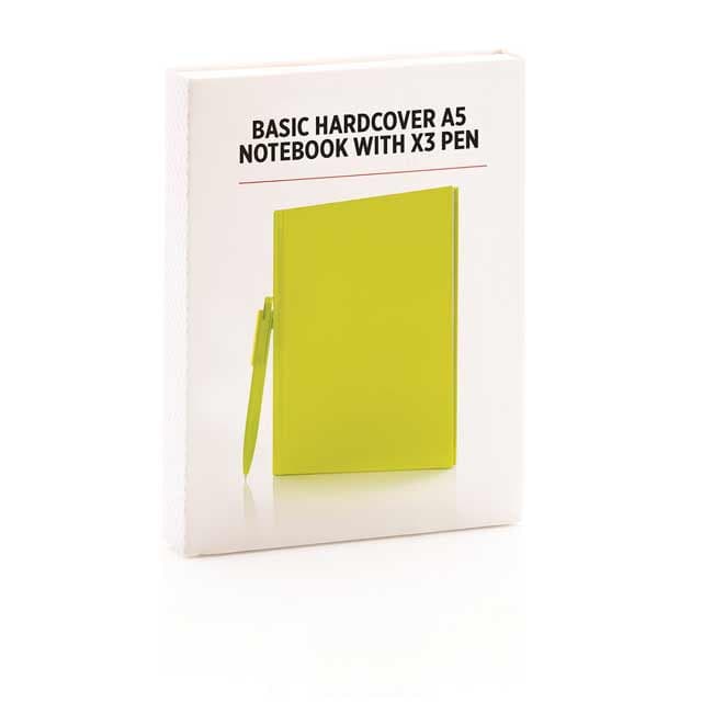 XD A5 Hard Cover Notebook With Pen - Lime detail 6