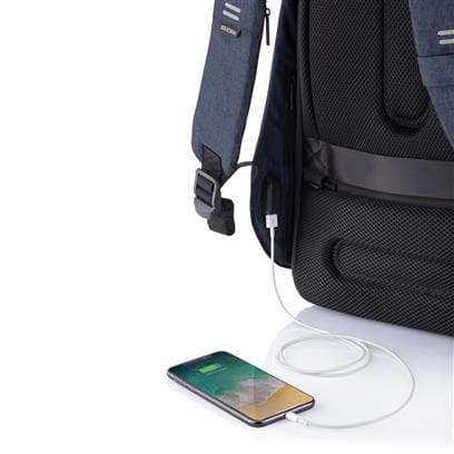 XDDESIGN BOBBY HERO Anti-theft Backpack in rPET material Navy Blue detail 6