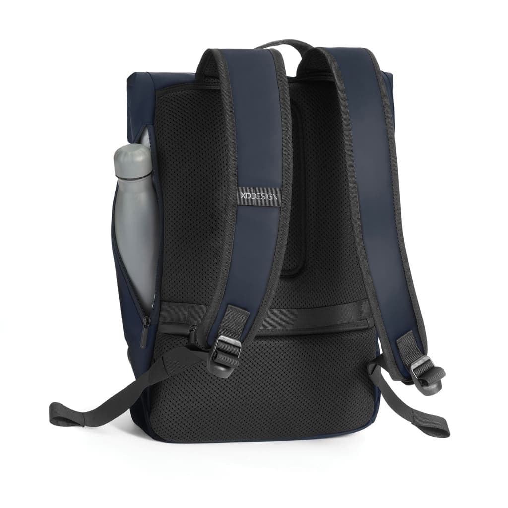 XDDESIGN Urban Water Resistant Flap-top Backpack - Navy detail 4