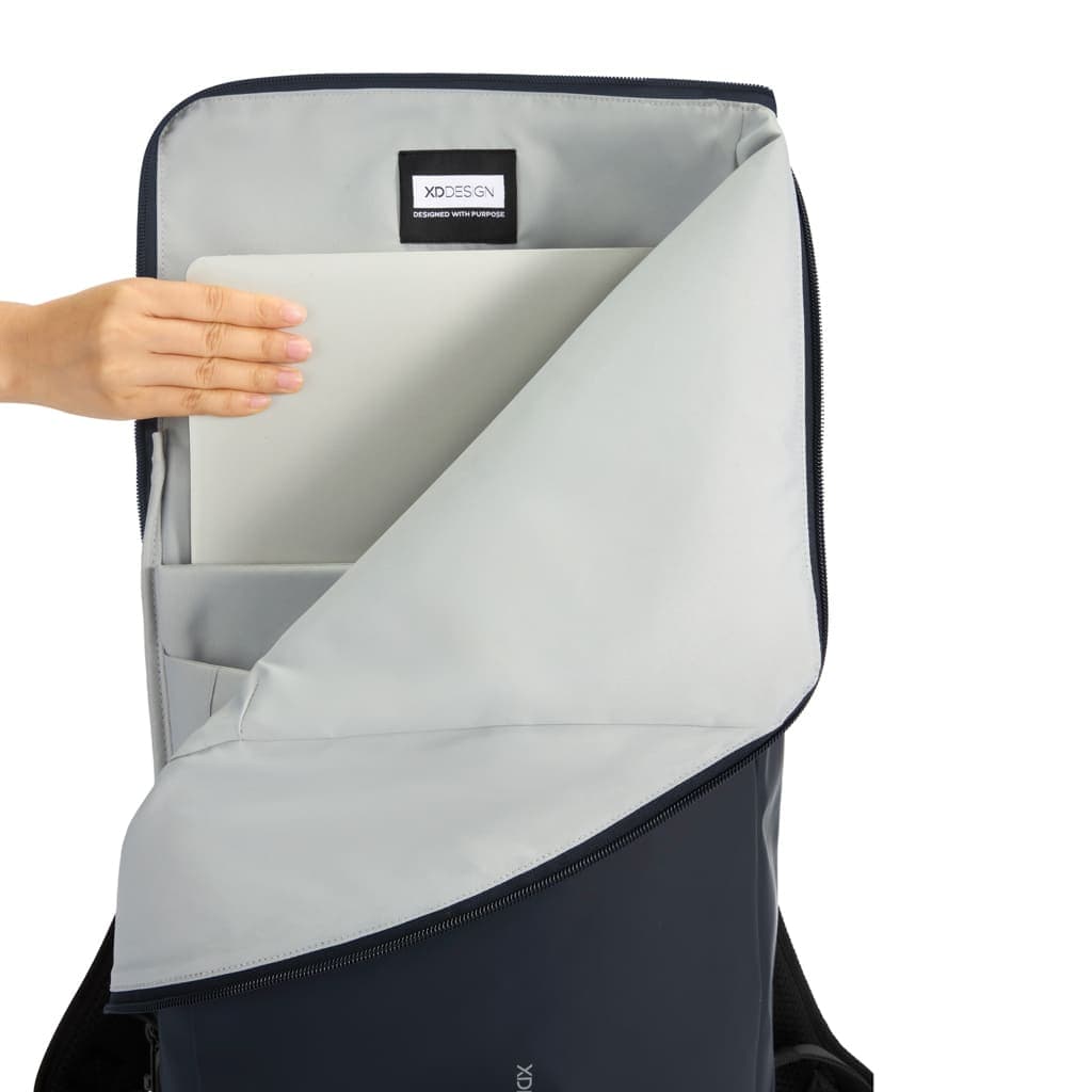 XDDESIGN Urban Water Resistant Flap-top Backpack - Navy detail 7