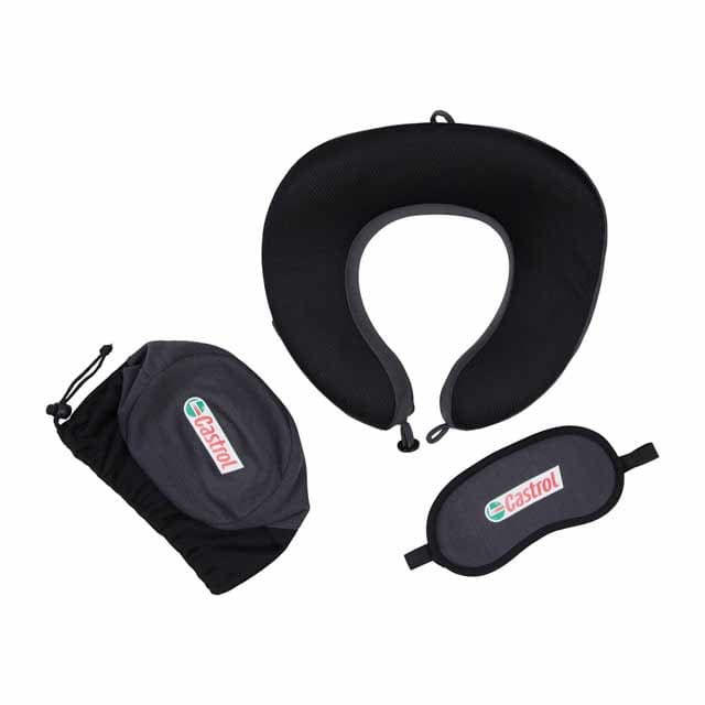 ZABARI - SANTHOME Travel Set (Pillow and Eyemask in Pouch) detail 3