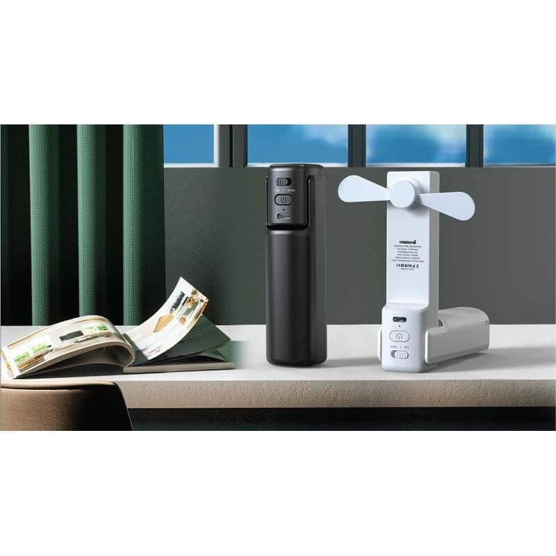 ZEPHYR - @memorii 4-in-1 Fan Powerbank, Safety Alarm & Torch - Black detail 2