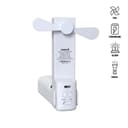 ZEPHYR - @memorii 4-in-1 Fan Powerbank, Safety Alarm & Torch White