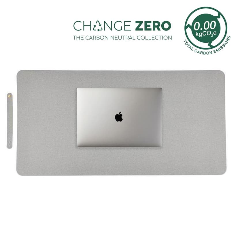 ZILE - CHANGE ZERO Recycled PU Desk Pad - Grey corporate gift
