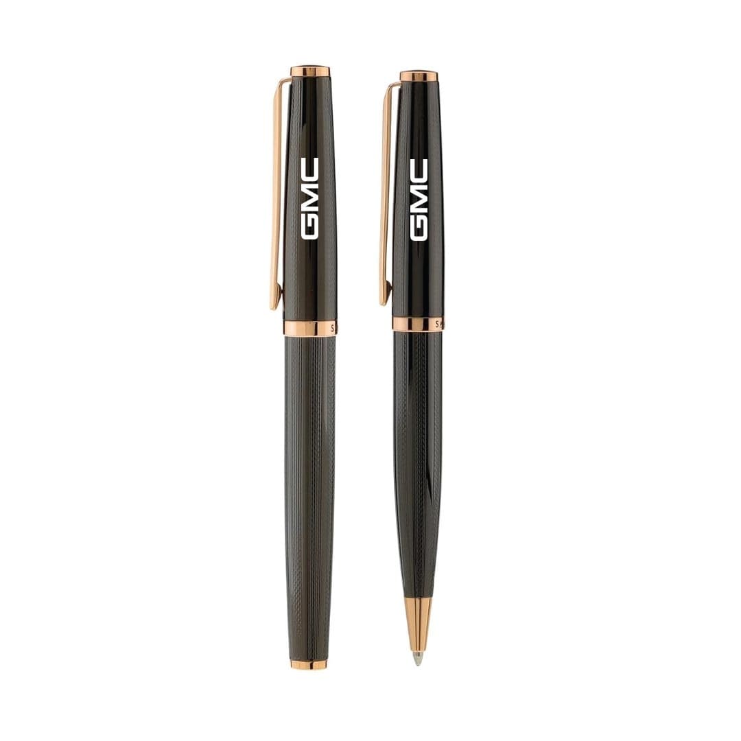 ZORY - Santhome® Gift Set of 2 Luxury Pens - Black / Gold detail 4
