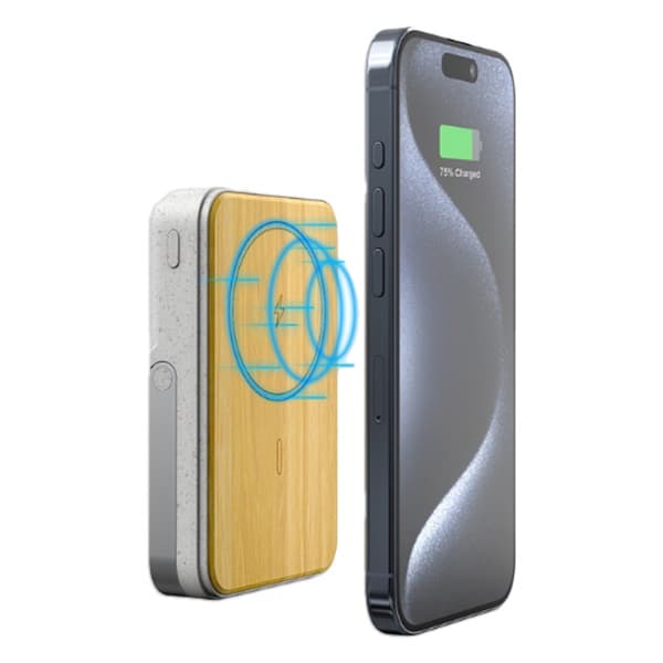 Kodori – 10,000 mAh Bamboo Phone Stand Magnetic Power Bank detail 2