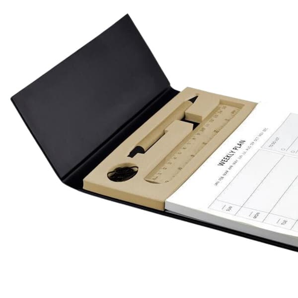 Kohea – A4 Weekly Desk Planner with Pen, Ruler and U-Clips detail 2