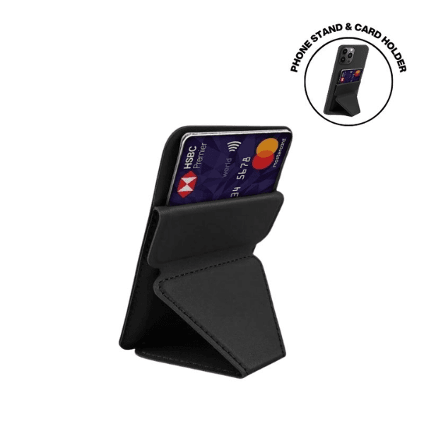 Lakel – Magnetic Card Holder with Phone Stand