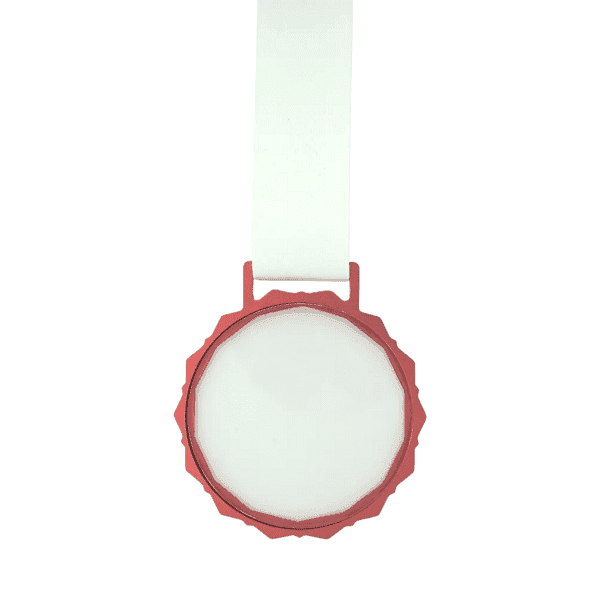Lumivis Honor – Glass Medal with Metal Frame & White Ribbon