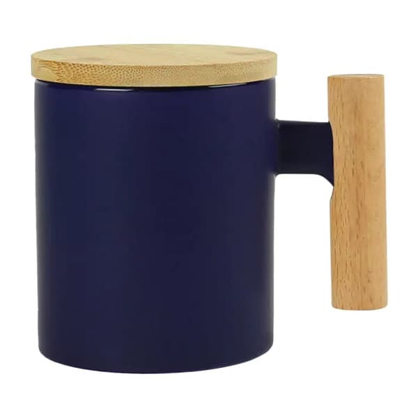 Bodhi – 380 ML Ceramic Mug with Bamboo Handle and Lid detail 3