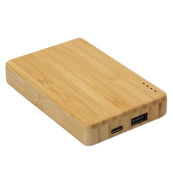 Maha – 5,000 mAh Bamboo Powerbank detail 2