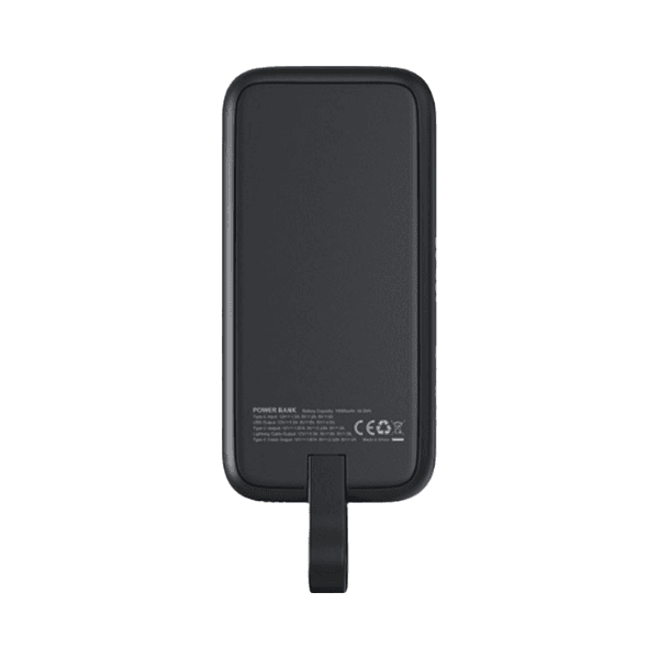 Ofos – 10,000 mAh PD Power Bank with Light Up Logo and Built in Cable detail 2