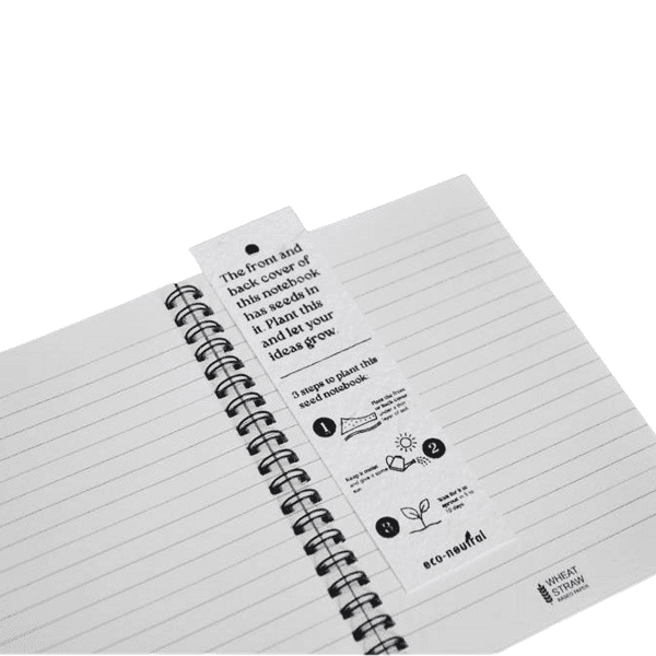 Opalia – B6 Soft Cover Handmade Seed Paper Spiral Notebook detail 2