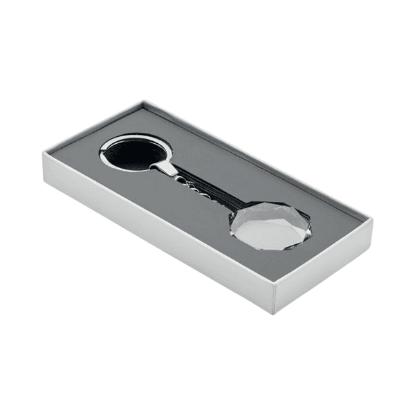Prestig – Glass Round Award Keyring detail 2