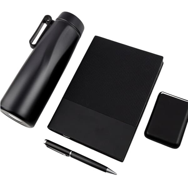 Raivi – Gift Set of A5 Notebook, Bottle, Pen and RFID Card Holder
