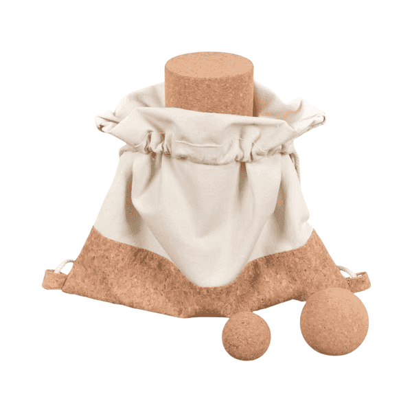 Abrazar – Recycled Cotton Cork Drawstring Bag detail 2