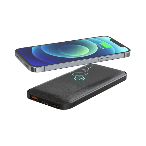 Clave – 10,000 mAh Wireless Recycled Leather PD Power Bank detail 3