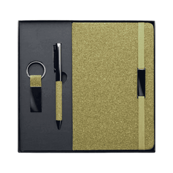 Releaf – Tea-Cork A5 Notebook, Pen and Keychain Gift Set